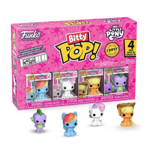 MY LITTLE PONNY - Bitty Pop 4 Pack 2,5 cm - Rainbow Dash z Chase'em