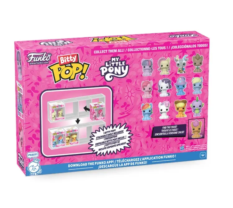 MY LITTLE PONNY - Bitty Pop 4 Pack 2,5 cm - Rainbow Dash z Chase'em