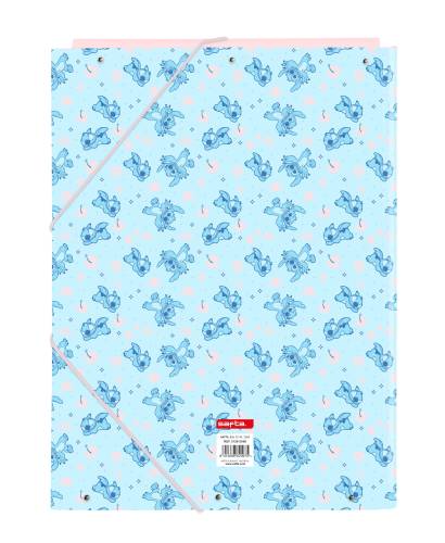 STITCH - Sleeping - Segregator A4 Premium z klapkami i elastyczną taśmą