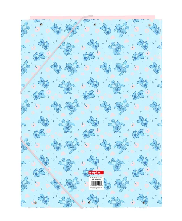 STITCH - Sleeping - Segregator A4 Premium z klapkami i elastyczną taśmą