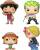 Funko pop One Piece Monkey D. Luffy, Roronoa Zoro, Nami, Sanji