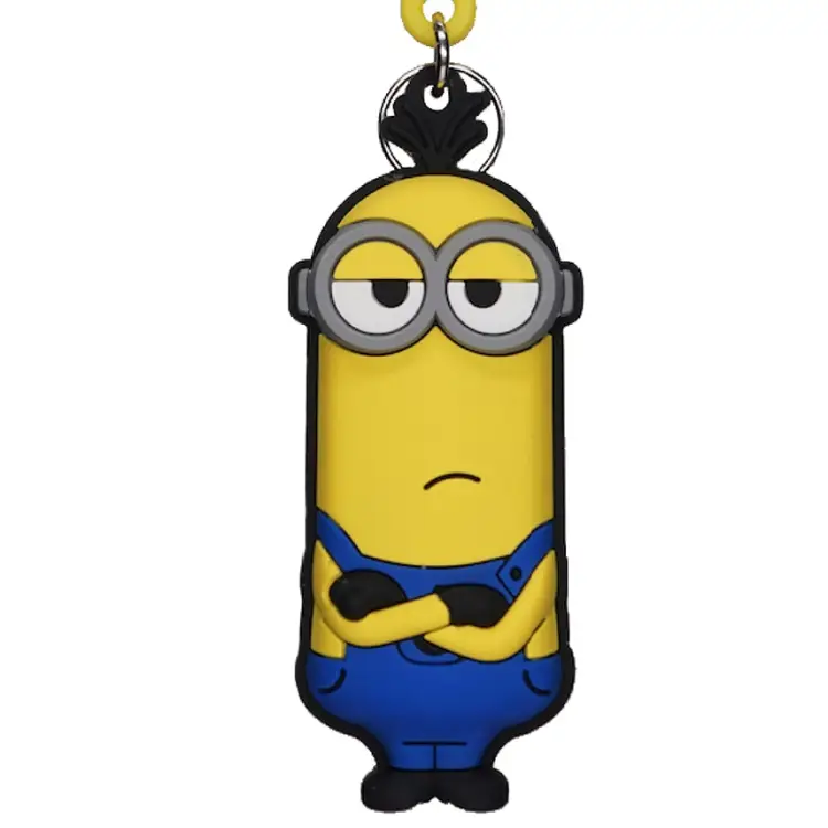Monogram - MINIONS - Kevin - Soft Touch Bagclip Keychain