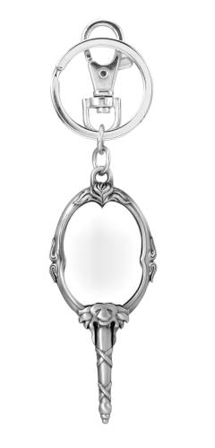 Monogram - BEAUTY AND THE BEAST - Mirror - Pewter Keychain