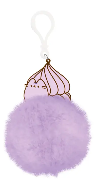 Pyramid - PUSHEEN - Macarons - Pom Pom Keychain