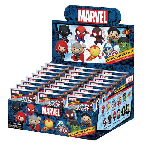 Monogram - MARVEL - Classic 3D - 3D Foam Bag Clip (Display 24 Pcs)