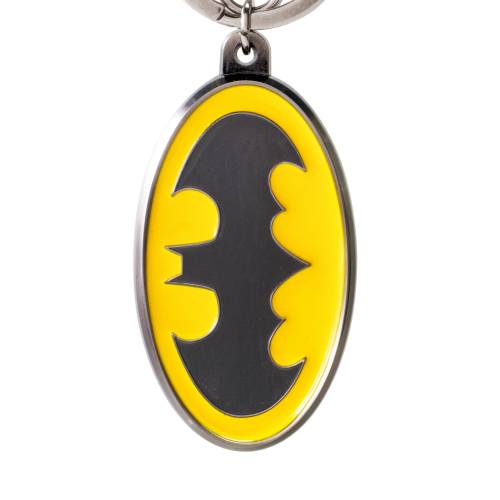 Monogram - DC - Batman logo coulor - Pewter Keychain