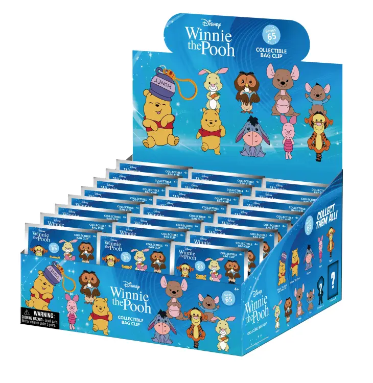 Monogram - WINNIE THE POOH - Series 2 - 3D Foam Bag Clip (Display 24 Pcs)