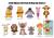 Monogram - WINNIE THE POOH - Series 2 - 3D Foam Bag Clip (Display 24 Pcs)