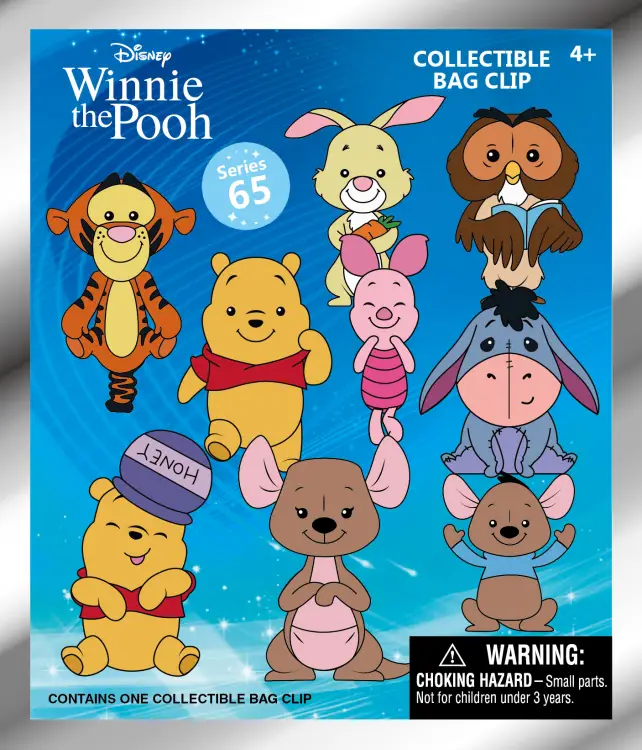 Monogram - WINNIE THE POOH - Series 2 - 3D Foam Bag Clip (Display 24 Pcs)