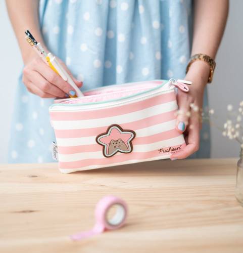 Grupo Erik - PUSHEEN - Rose Collection - Triple Pencil Case