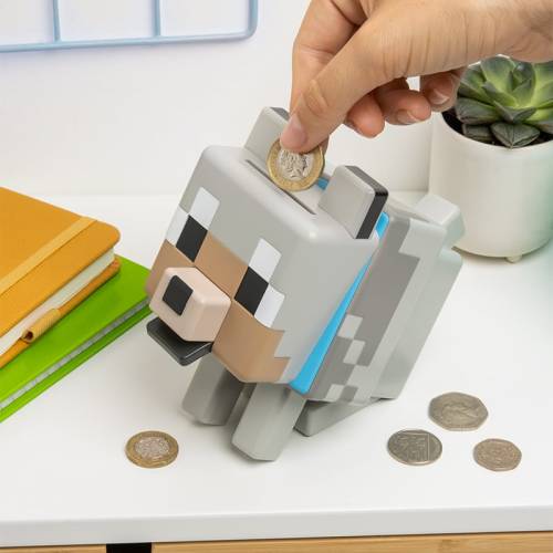 Paladone - MINECRAFT - Wolf - Shaped Money Box