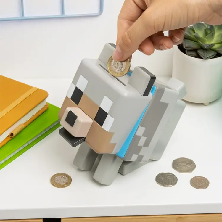 Paladone - MINECRAFT - Wolf - Shaped Money Box