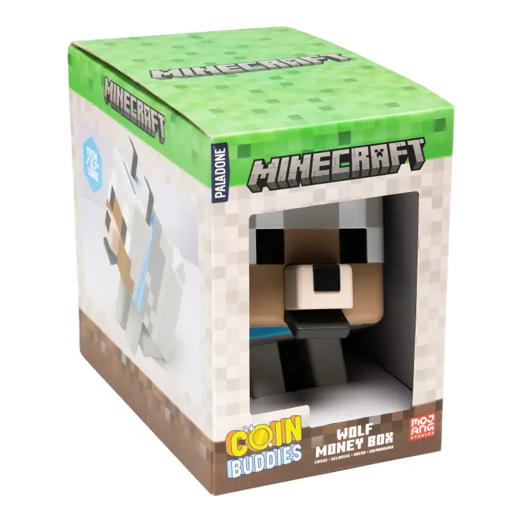 Paladone - MINECRAFT - Wolf - Shaped Money Box