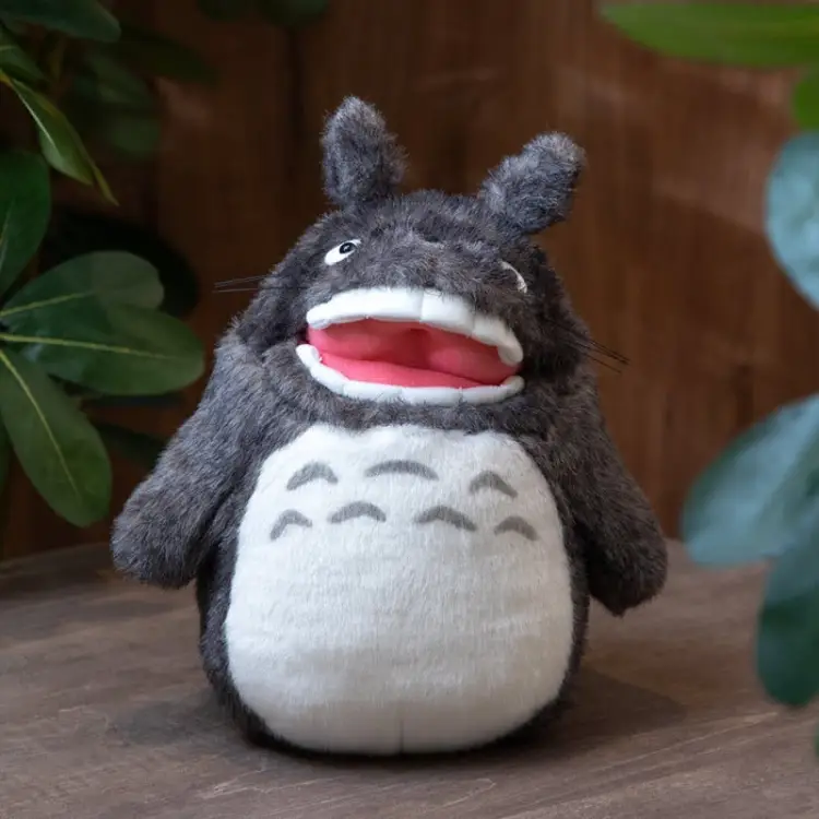 Semic - MY NEIGHBOUR TOTORO - Grey Totoro Roaring - Acrylic Plush M