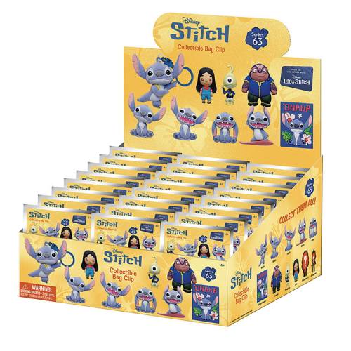 Monogram - LILO & STITCH MOVIE - Series 1 - 3D Foam Bag Clip (Display 24 Pcs)