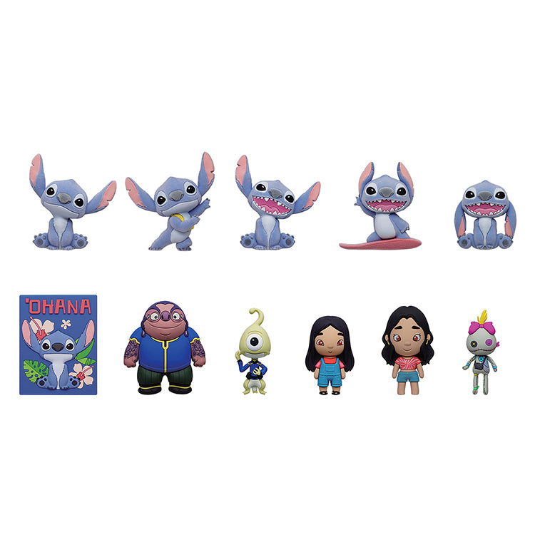 Monogram - LILO & STITCH MOVIE - Series 1 - 3D Foam Bag Clip (Display 24 Pcs)