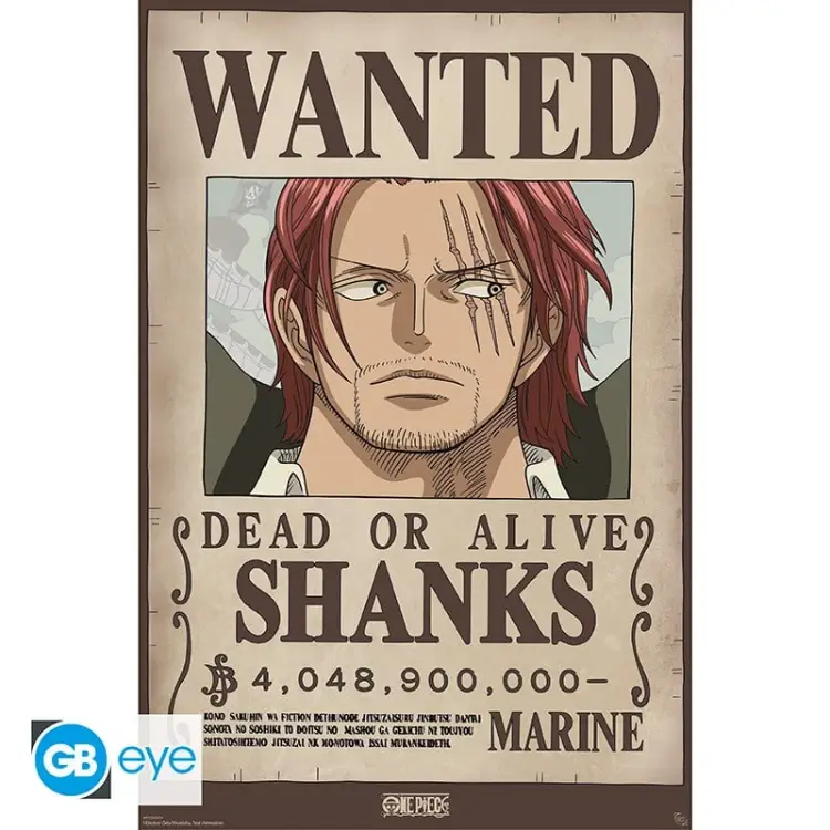 GB Eye - ONE PIECE - Wanted Shanks Wano - Poster 91x61cm