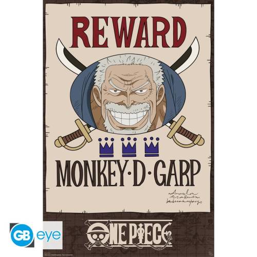 GB Eye - ONE PIECE - Wanted Garp Cross Guild - Poster 91x61cm