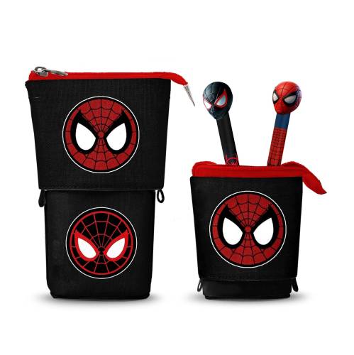 Karactermania - SPIDER-MAN - Vertical Pencil Case + 2 Gel Pen