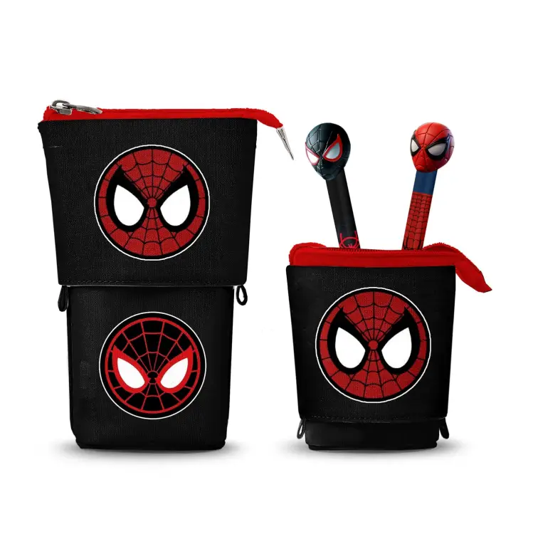 Karactermania - SPIDER-MAN - Vertical Pencil Case + 2 Gel Pen