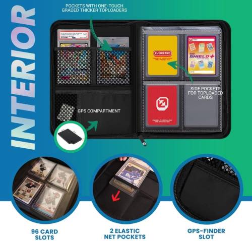 Evoretro - EVORETRO - Shield + Compact 96 Topload Cards Binder Black
