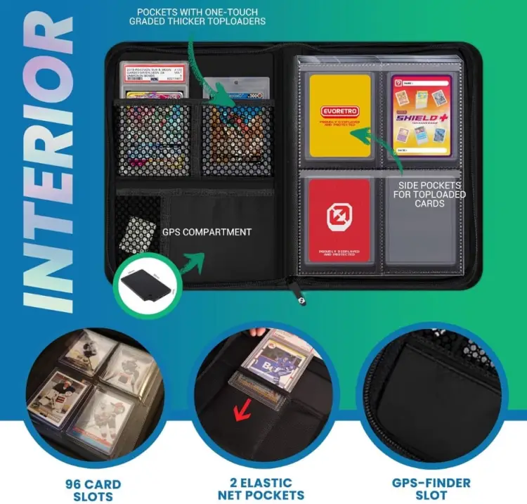 Evoretro - EVORETRO - Shield + Compact 96 Topload Cards Binder Black