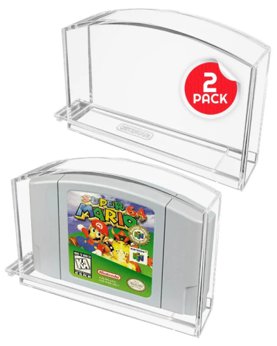 Evoretro - EVORETRO - PREMIUM Acrylic Case for N64 Cartridge pack of 2