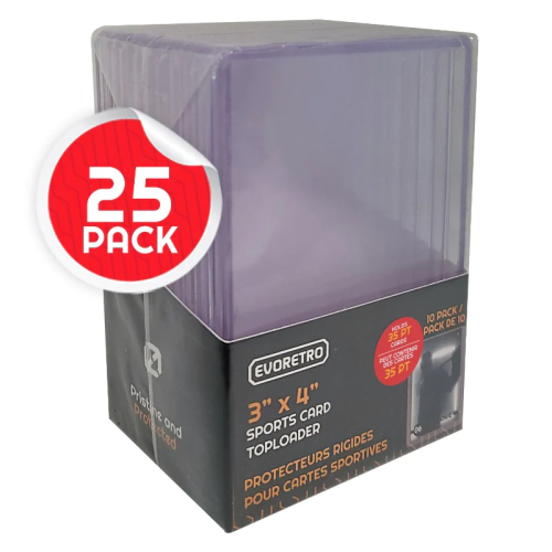 Evoretro - EVORETRO - 3x4 Premium Topload Card Holder 35PT 25-Pack