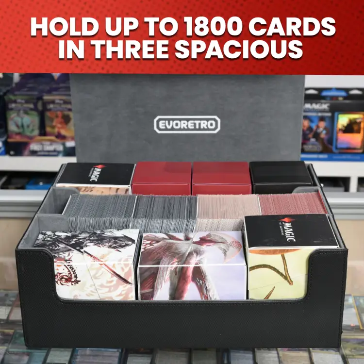 Evoretro - EVORETRO - Magnetic card deck storage holding 1800pcs