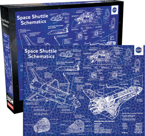 Aquarius - NASA - Shuttle Schematic - Puzzle 500P '35x48cm'