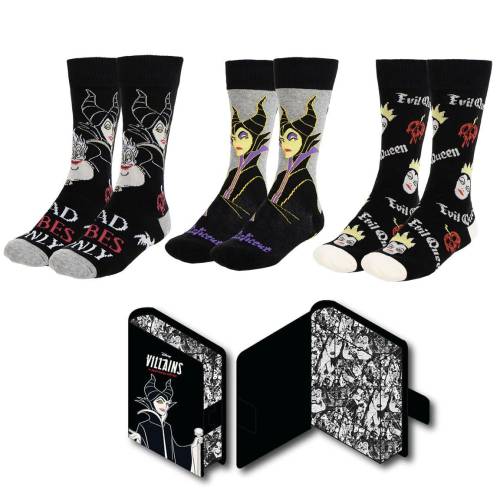 Cerda - DISNEY VILLAINS - 3 Pairs socks Pack (UK Size 3,5-9)