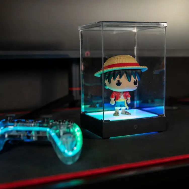 KONIX - LED DISPLAY BOX - Acrylic Lighting Display Case - 8 Lighting Modes