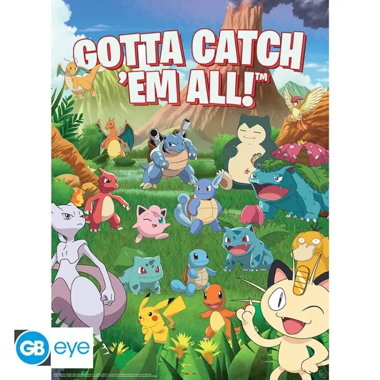 GB Eye - POKEMON - Decorations - Set 2 posters '52x38'