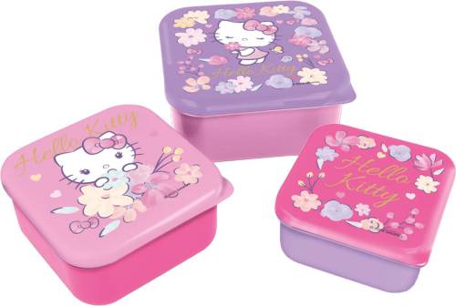 Stor - HELLO KITTY - Snack Boxes - 3 pcs