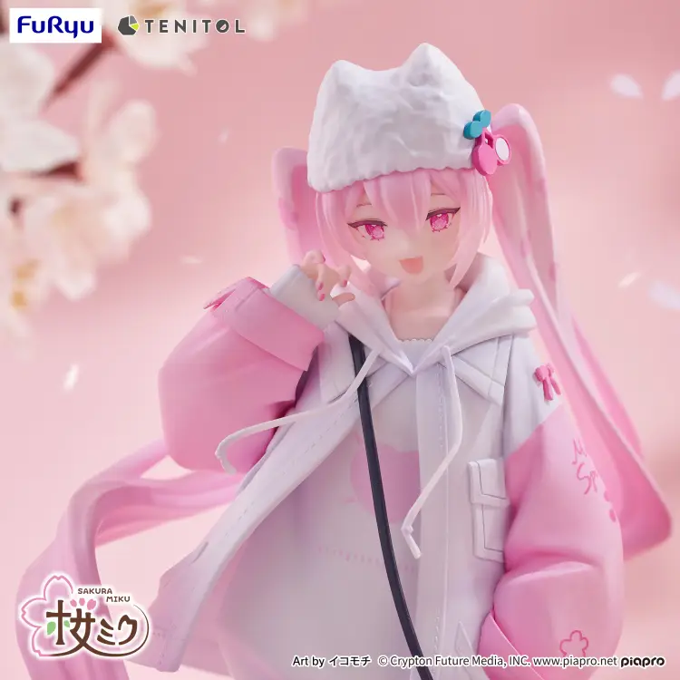 Furyu - HATSUNE MIKU - Sakura Miku - Statue Tenitol 19cm