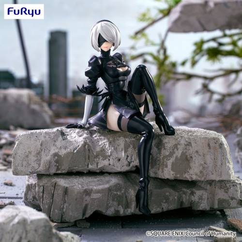 Furyu - NIER AUTOMATA VER1.1A - 2B - Statue Noodle Stopper 13cm