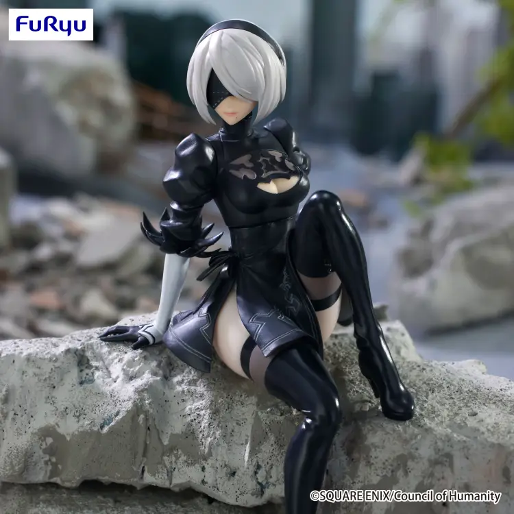 Furyu - NIER AUTOMATA VER1.1A - 2B - Statue Noodle Stopper 13cm