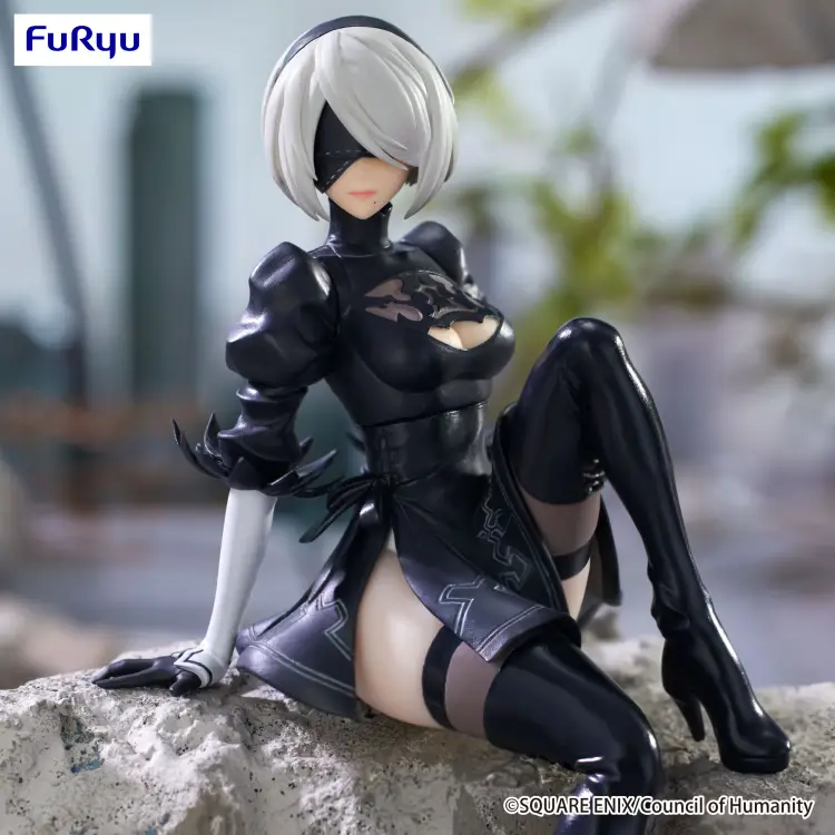 Furyu - NIER AUTOMATA VER1.1A - 2B - Statue Noodle Stopper 13cm