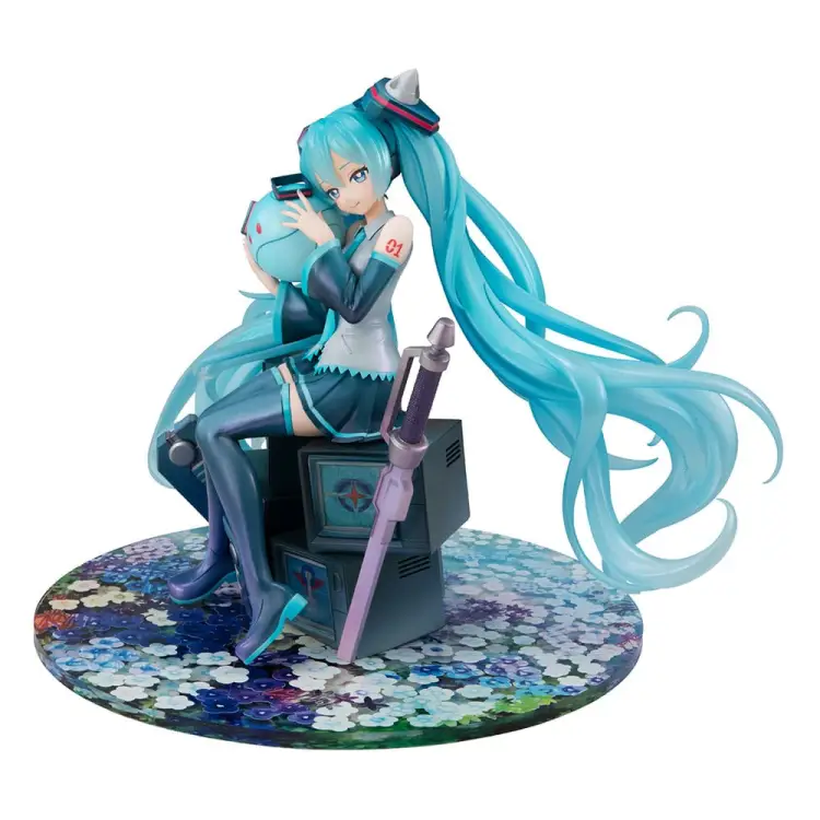 Megahouse - GUNDAM X HATSUNE MIKU - 45th Anniversary - Statue Lucrea 17cm