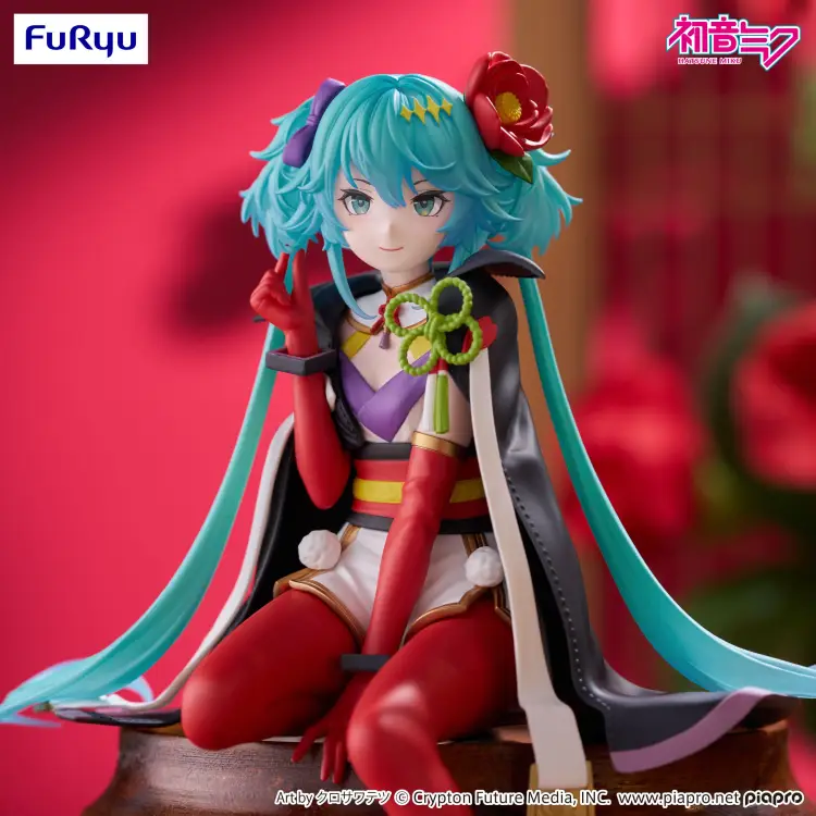 Furyu - HATSUNE MIKU - Flower Fairy Camelia - Statue Noodle Stopper 15cm