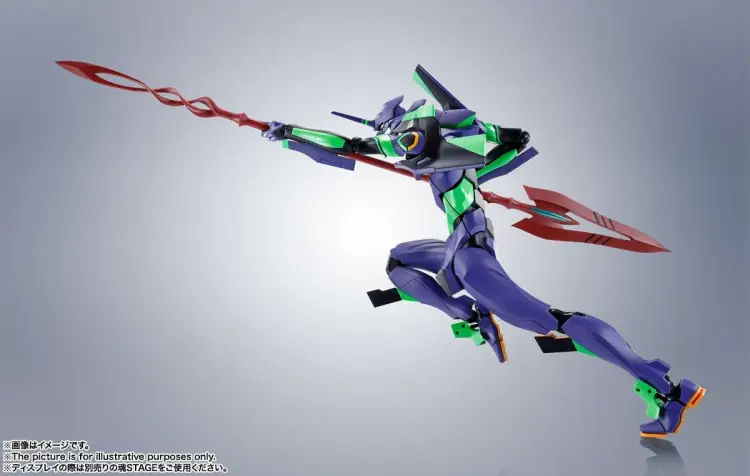 Bandai Tamashii Nations - EVANGELION - EVA-01 + Spear of Cassius - Figure Robot Spirits 17cm
