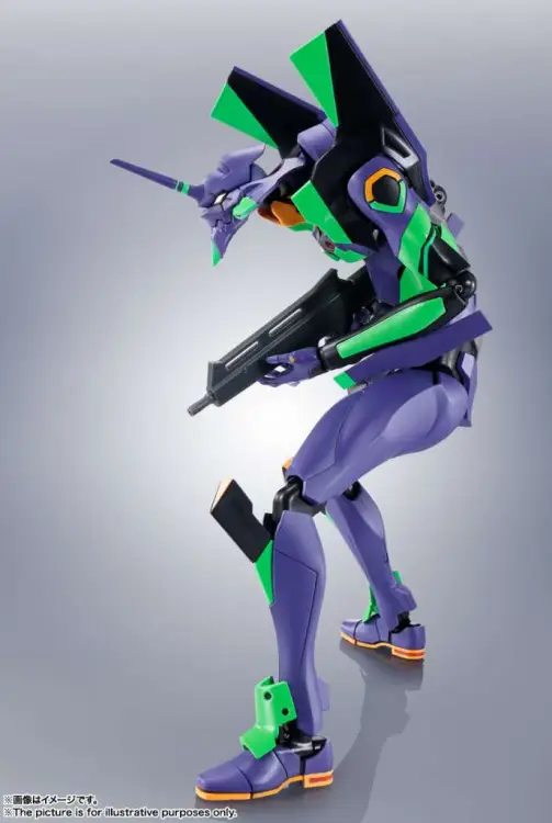 Bandai Tamashii Nations - EVANGELION - EVA-01 + Spear of Cassius - Figure Robot Spirits 17cm