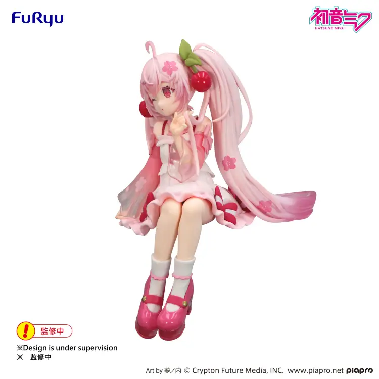 Furyu - HATSUNE MIKU - Sakura Miku 2025 "Wink" - Statue Noodle Stopper 14cm
