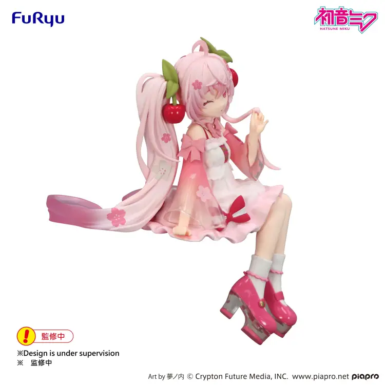 Furyu - HATSUNE MIKU - Sakura Miku 2025 "Wink" - Statue Noodle Stopper 14cm