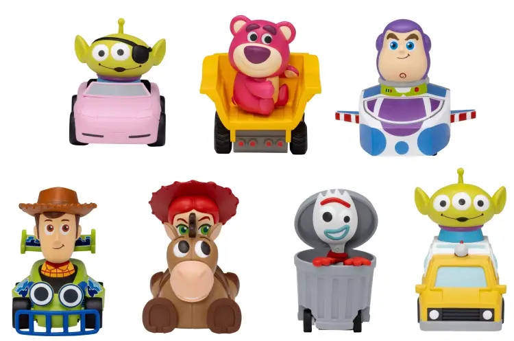 Beast Kingdom Toy Story - Pojazd Pull Back - Zestaw 6 Figurek Blind Box 5cm