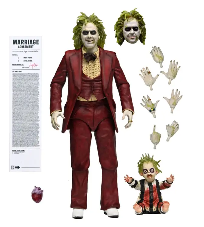 Neca - BEETLEJUICE 2 - Beetlejuice "Red Tuxedo" - Ultimate Figurine 18cm