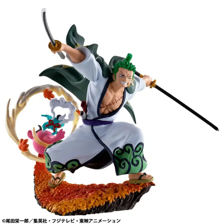 Megahouse - ONE PIECE - Logbox Re Birth Wano Kuni - 4 Statue Set Petitrama 9cm