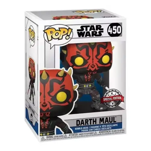 Funko POP! Star Wars: Clone Wars - Darth Maul with Darksaber and Lightsaber #450