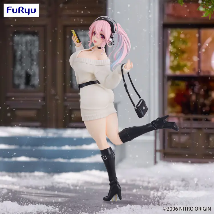 Furyu - SUPER SONICO - Winter Memory - Statue Trio-Try-It 21cm