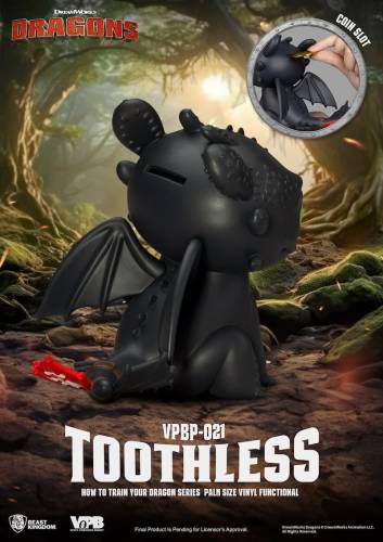 Beast Kingdom - DRAGON - Toothless - Bank Vinyl Figure 12cm